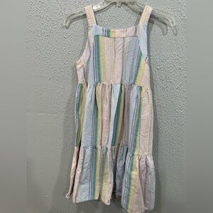 Thereabouts Girls Size 10/12 Pastel Striped Kids Dress Easter